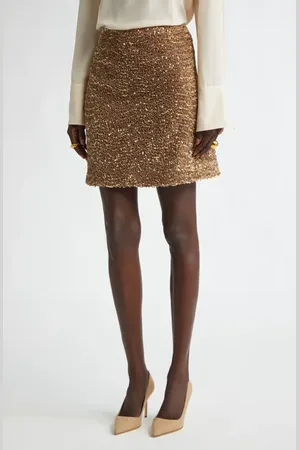 ST. JOHN Paillette Embroidered Velvet Miniskirt in at Nordstrom, Size 6