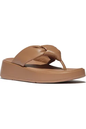 FitFlop F-Mode Knot Platform Wedge Flip Flop in at Nordstrom, Size 10