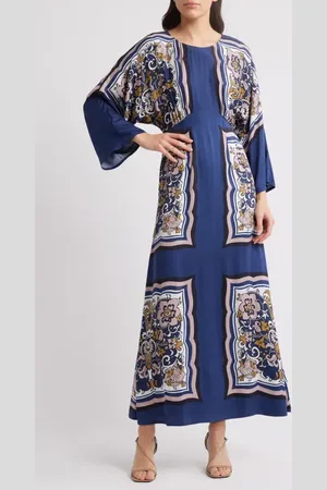 Cleobella Fawn Long Sleeve Satin Maxi Dress in at Nordstrom, Size X-Small
