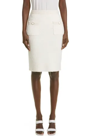 ST. JOHN Boucl?? Twill Knit Skirt in at Nordstrom, Size X-Large