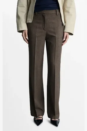 MANGO Flowy Straight Leg Pants in at Nordstrom, Size 8