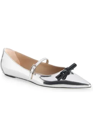 Stuart Weitzman Felicity Bow Mary Jane Flat in at Nordstrom, Size 10.5
