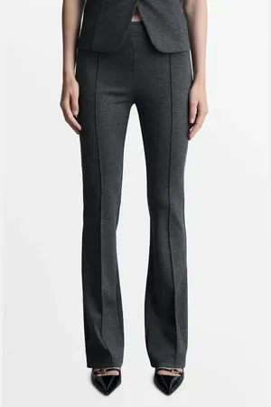 MANGO Seamed Flare Leg Pants in at Nordstrom, Size Large