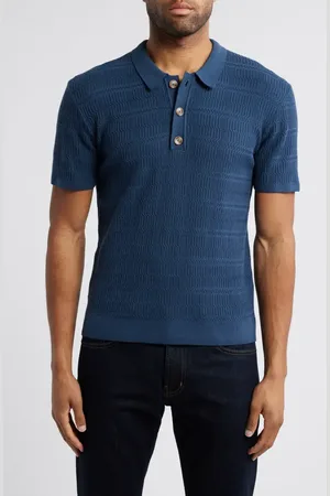 Rails Nathan Short Sleeve Polo Sweater in at Nordstrom, Size X-Large