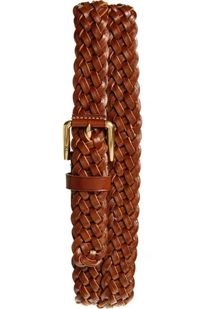 Ralph Lauren Braided Leather Belt in at Nordstrom, Size 40 R