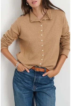 ALEX MILL Taylor Cotton & Cashmere Cardigan in at Nordstrom, Size Medium