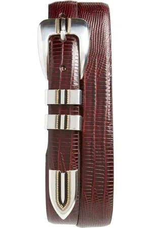 Johnston & Murphy Lizard Embossed Calfskin Belt in at Nordstrom, Size 34
