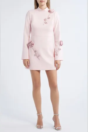 LIKELY Mick Floral Long Sleeve Minidress in at Nordstrom, Size 00