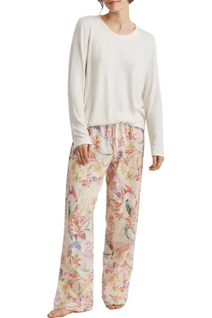 Papinelle Bailey Cozy Floral Cotton Blend Pajamas in at Nordstrom, Size Small