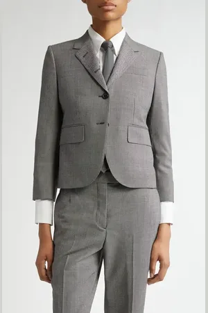 Thom Browne High Armhole Wool Suiting Blazer in at Nordstrom, Size 4 Us