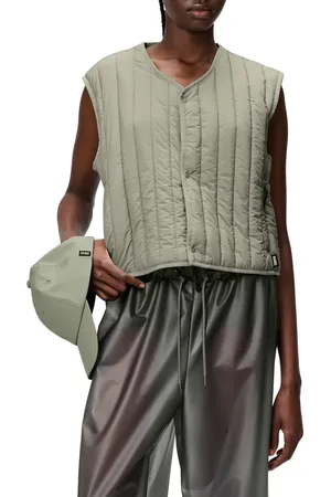 Rains Banja Water Resistant Crop Liner Vest in at Nordstrom, Size Large