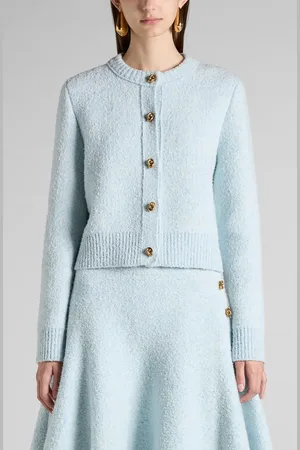 Bottega Veneta Knot Button Boucl?? Cardigan in at Nordstrom, Size X-Small