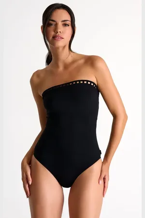 Shan Rahimkhan Strapless One-Piece Swimsuit With Mosaic Cutouts in at Nordstrom, Size 10