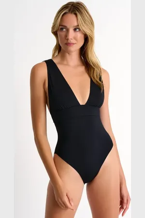 Shan Rahimkhan Timeless Plunging One-Piece Swimsuit in at Nordstrom, Size 8