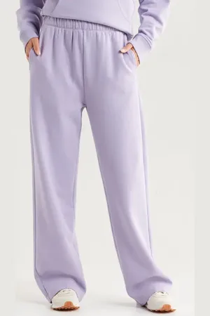 Zella Cloud Fleece Straight Leg Sweatpants in at Nordstrom, Size X-Large