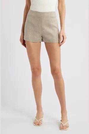 FAITHFULL THE BRAND Lila Linen Micro Shorts in at Nordstrom, Size Xx-Large