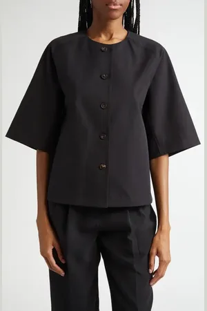 Lafayette 148 New York Stretch Twill Shirt Jacket in at Nordstrom, Size Small