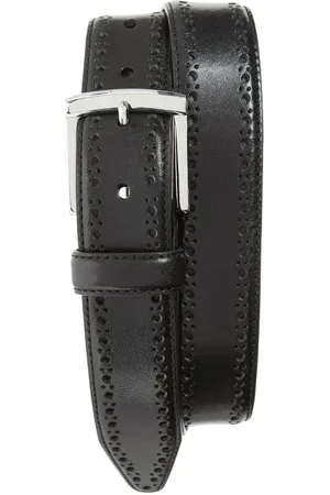 Johnston & Murphy Perforated Leather Belt in at Nordstrom, Size 38