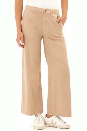 Threads 4 Thought Pamela Stretch Twill Wide Leg Pants in at Nordstrom, Size Xx-Large