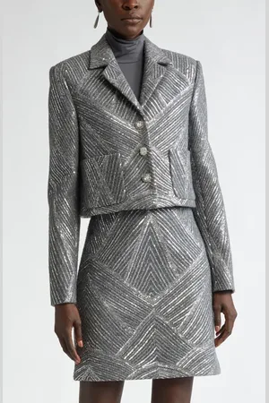 ST. JOHN Sequin Chevron Embellished Jacket in at Nordstrom, Size 4