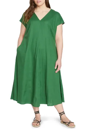 UNIVERSAL STANDARD Louvre Tie Back Maxi Dress in at Nordstrom, Size 2Xl