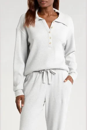 Travis Mathew Long Weekend Henley Sweatshirt in at Nordstrom, Size X-Small