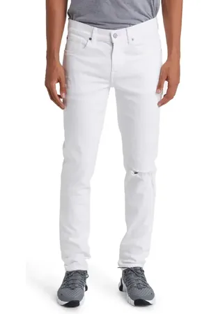 7 for all Mankind Slimmy EarthKind StretchTek Ripped Tapered Slim Fit Jeans in at Nordstrom, Size 29