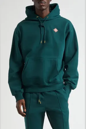 Casablanca Embroidered Diamond Logo Patch Hoodie in at Nordstrom, Size Medium