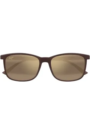 Maui Jim Hulili 57mm Polarized Rectangular Sunglasses in at Nordstrom