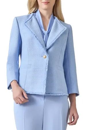 Kasper Textured One-Button Blazer in at Nordstrom, Size 16