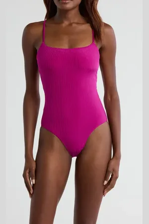 Lemlem Elene Rib One-Piece Swimsuit in at Nordstrom, Size Medium