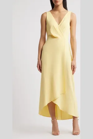 Connected Apparel High-Low Midi Dress in at Nordstrom, Size 16