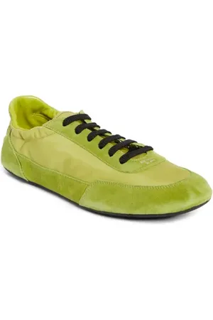 Prada Collapse Mixed Media Low Top Sneaker in at Nordstrom, Size 6.5Us