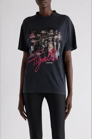 Balenciaga Small Fit Pigalle Graphic T-Shirt in at Nordstrom, Size Large