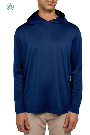 Construct Regular Fit Melange Recycled Performance Hoodie in at Nordstrom, Size Medium