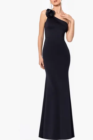 Blondie Nites Rosette One-Shoulder Trumpet Gown in at Nordstrom, Size 1