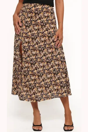 Petal & Pup Willow Floral Midi Skirt in at Nordstrom, Size X-Small