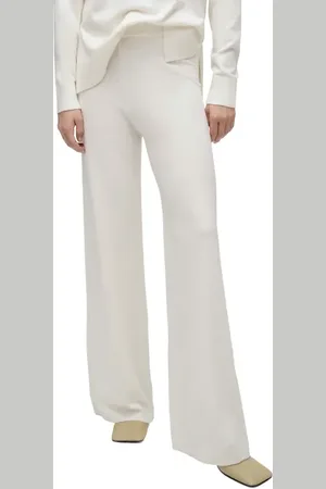 MANGO High Waist Wide Leg Pants in at Nordstrom, Size Medium