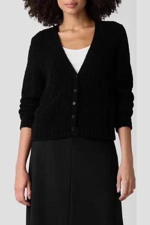 Eileen Fisher V-Neck Organic Cotton Blend Cardigan in at Nordstrom, Size X-Large