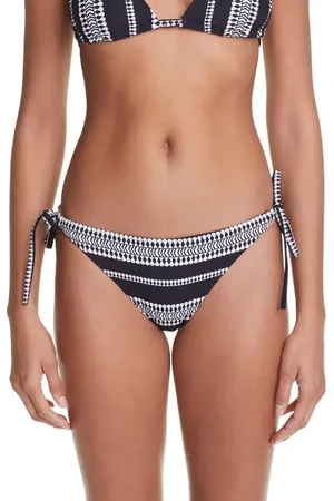 Lemlem Luchia Side Tie Bikini Bottoms in at Nordstrom, Size Medium
