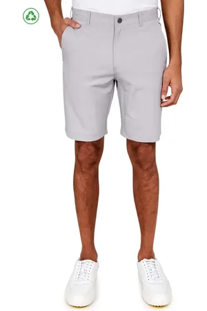 Construct Regular Fit Solid Recycled Performance Flat Front Golf Shorts in at Nordstrom, Size 30