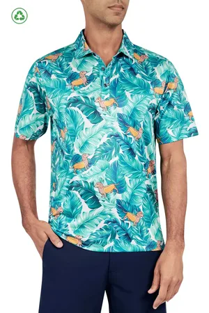 Construct Regular Fit Hotdog Dog Print Recycled Performance Golf Polo in at Nordstrom, Size Large