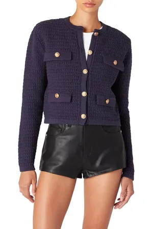 BLANK NYC Crop Sweater Jacket in at Nordstrom, Size Large