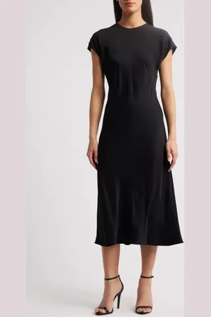 French Connection Ennis Satin Midi Dress in at Nordstrom, Size Small