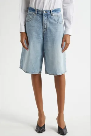 haikure Becky Wide Leg Denim Shorts in at Nordstrom, Size 27