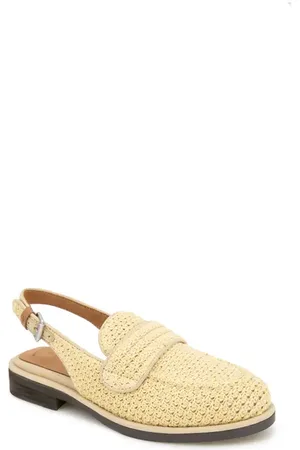 Kenneth Cole Caleb Slingback Raffia Loafer Flat in at Nordstrom, Size 7.5