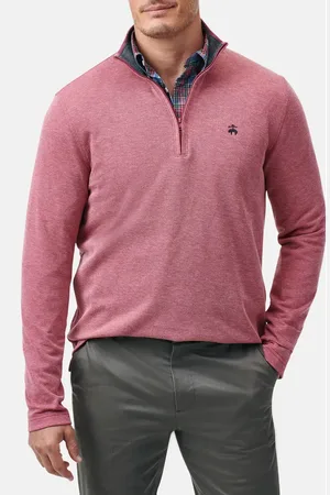 Brooks Brothers Heathered Piqu?? Half Zip Pullover in at Nordstrom, Size Xx-Large