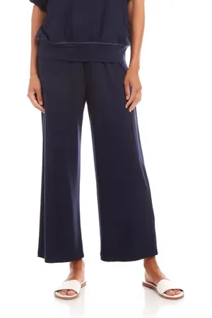 Karen Kane French Terry Crop Drawstring Pants in at Nordstrom, Size X-Large