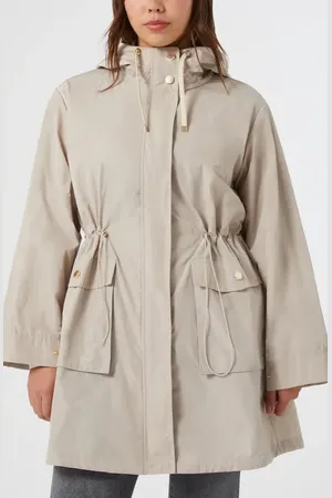 Persona by Marina Rinaldi Cippo Water Repellent Hooded Rain Coat in at Nordstrom, Size 14W