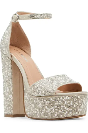 Steve Madden Glam Ankle Strap Platform Sandal in at Nordstrom, Size 11
